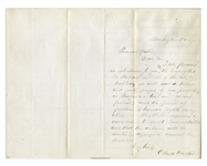 Clara Barton Autograph Letter Signed to General Benjamin Butler, Introducing Butler to the Irish Abolitionist Richard D. Webb -- ''...the friend of freedom & human rights everywhere...''
